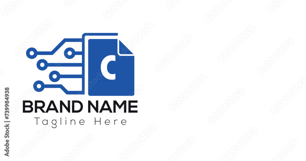 Abstract C letter modern initial lettermarks logo design Abstract C letter modern initial lettermarks logo design