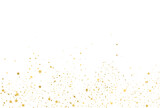 Golden stars, falling gold abstract party decoration