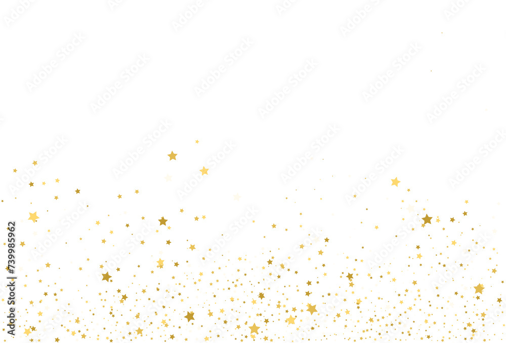 Golden stars, falling gold abstract party decoration Golden stars, falling gold abstract party decoration