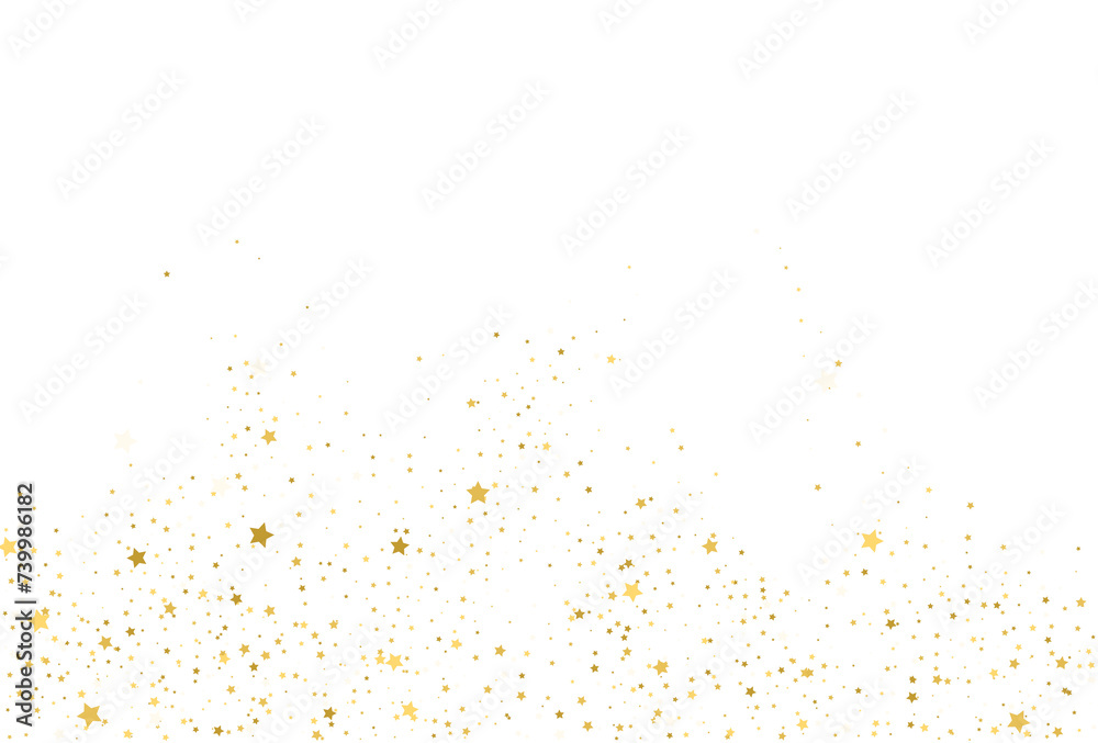 Golden stars, falling gold abstract party decoration