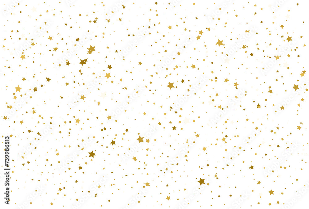 Golden stars confetti