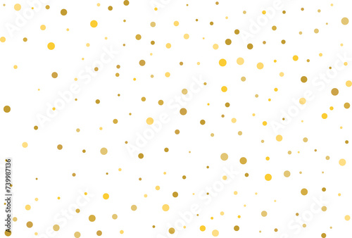 Golden polka dot confetti