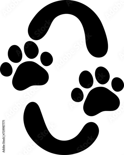 0 zero number cute paw footprint letter photo
