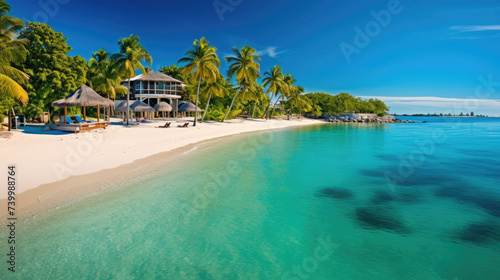 Walking along the sandy shores of a secluded beach