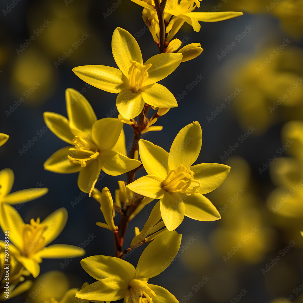  Golden blooms reaching for the sky