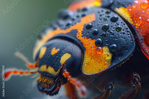 Detailed macro shot of a ladybugs shell © VicenSanh