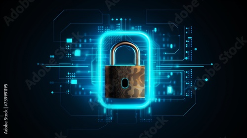 A lock and key icon symbolizing secure access control mechanisms for data protection