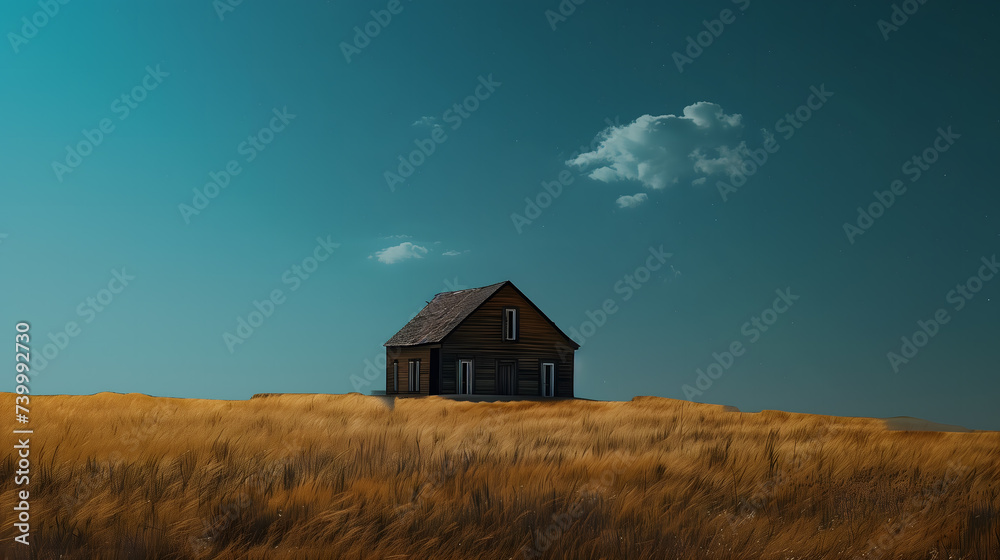 Abandoned house on the prairie
