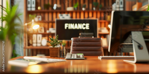 Wallpaper Mural write FINANCE in finance department office Torontodigital.ca