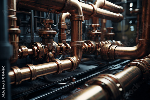 Industrial Copper Piping System
