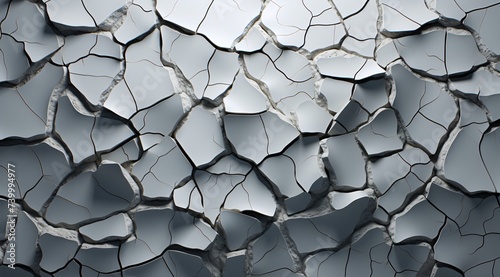 a cracked white surface with cracks photo