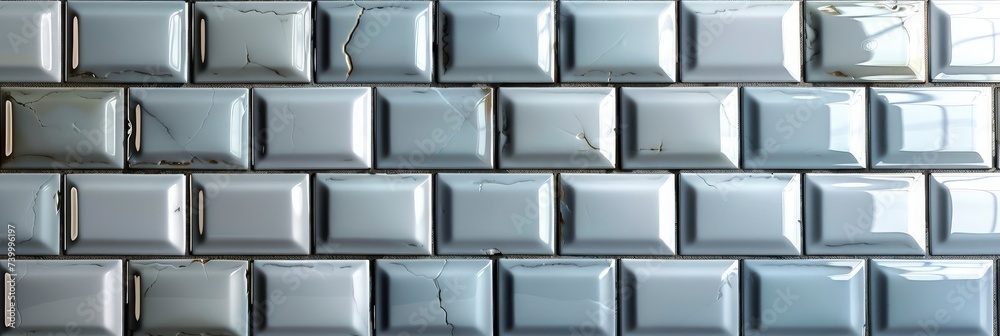 Fototapeta premium Shiny, sleek, modern ceramic tile surface texture, Background Image, Background For Banner