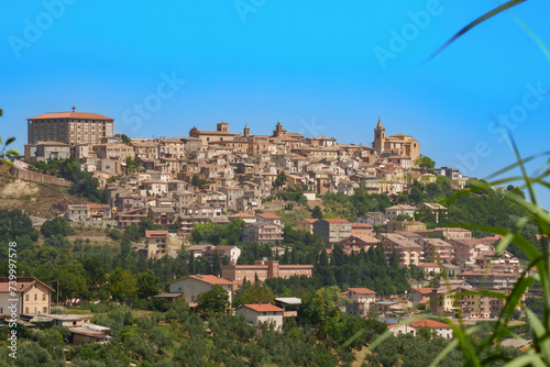 View of Bucchianico, historic town in Abruzzo, Italy photo