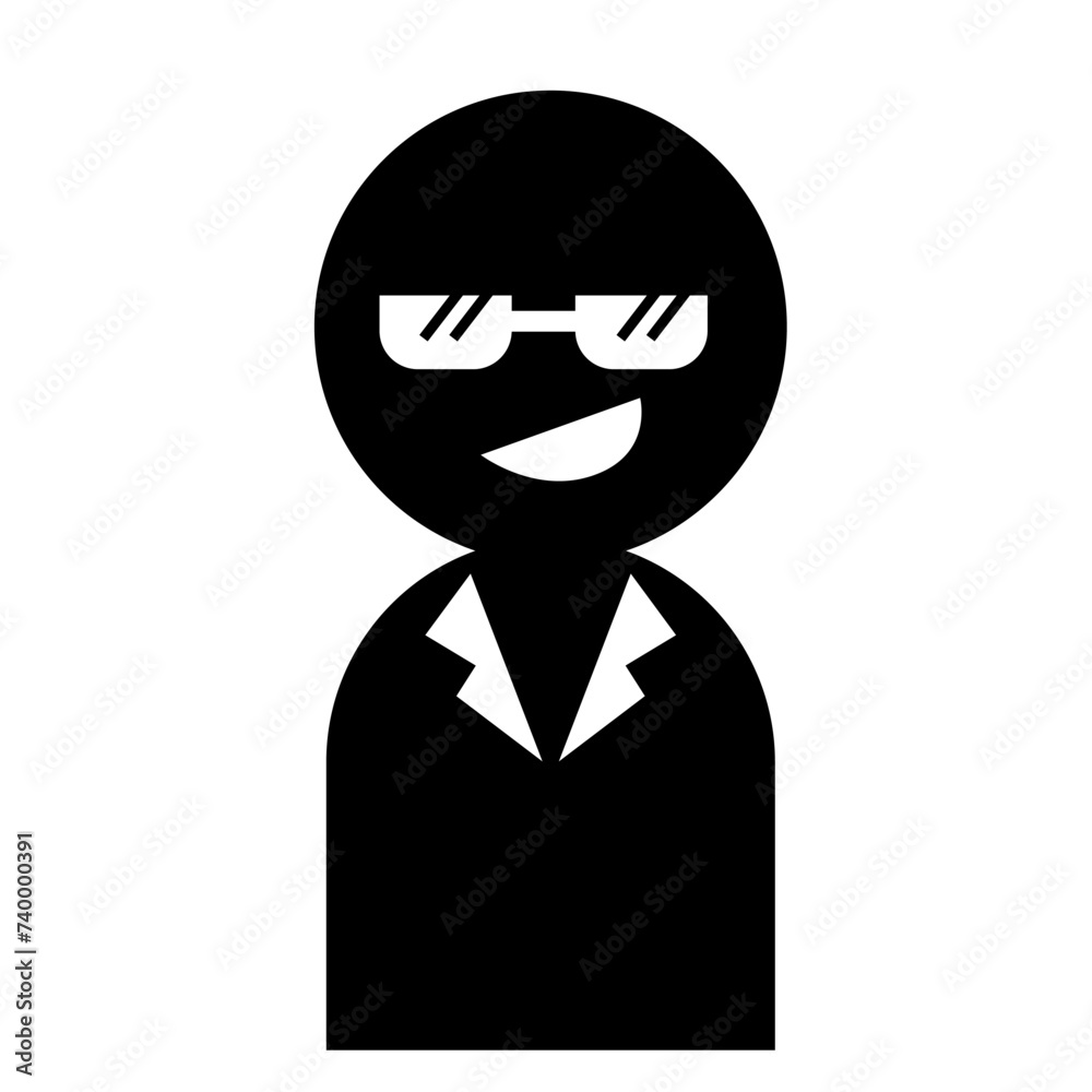 悪徳業者のアイコンイラスト 悪徳業者のアイコンイラスト