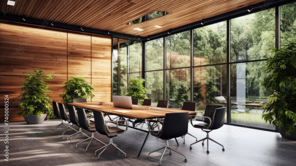 Fototapeta premium Modern meeting conference room