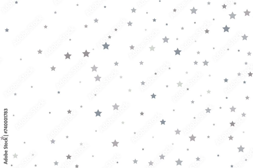 Magic pattern of silver stars