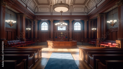 Courtroom with a classic feel