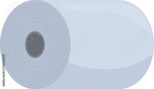 Paper big roll icon cartoon vector. Factory production. Press modern plant