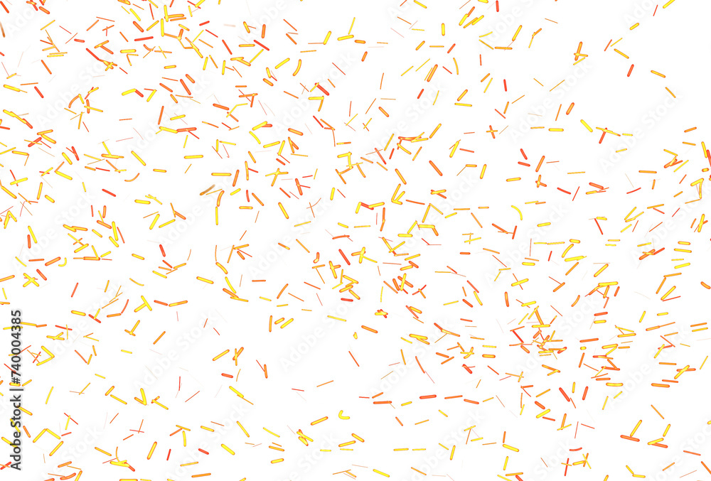 Pattern of orange sparks Pattern of orange sparks
