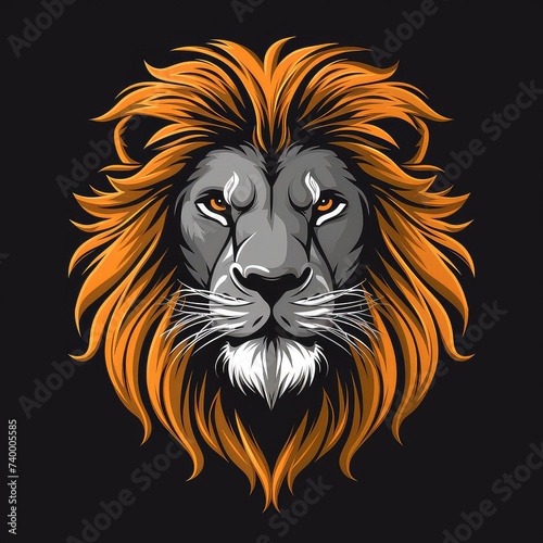 Vector Logo of Lion  Illustration