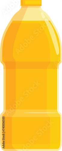 Rapeseed oil bottle icon cartoon vector. Food leaf. Plant healthy seed photo