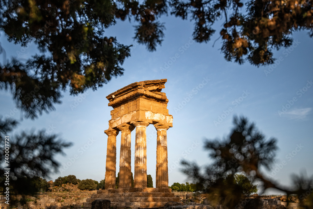 Fototapeta premium The valley of the temples near Agrigento in Sicily