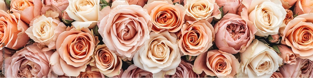 A Bunch Of Roses Are Lined Up In A Row A Bunch Of Roses Are Lined Up In A Row