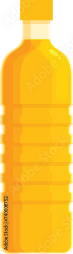 Agriculture oil bottle icon cartoon vector. Rapeseed plant. Organic product