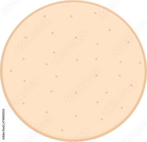 Cotton pad box icon cartoon vector. Makeup tool. Round circle pad