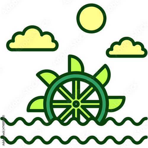 Tidal Power Illustration