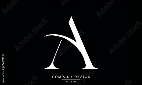 AA, A Abstract Letters Logo Monogram Design
