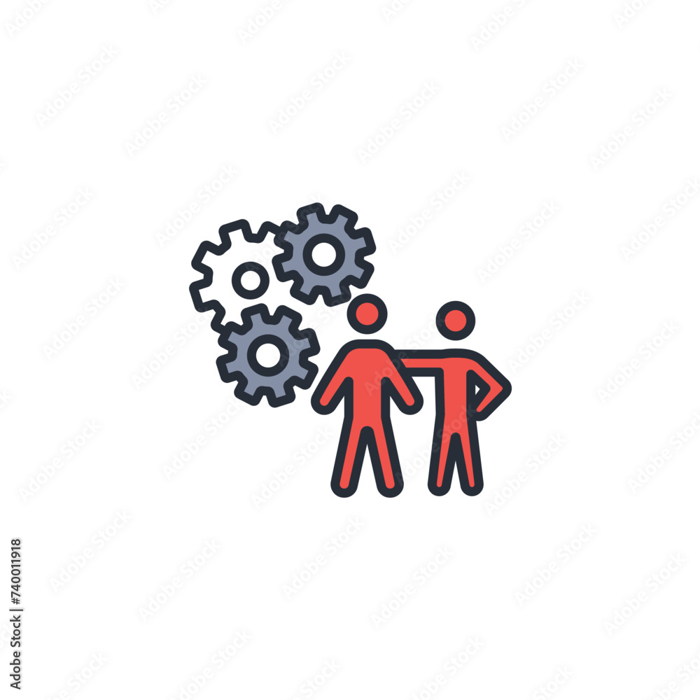 Collaboration icon. vector.Editable stroke.linear style sign for use web design,logo.Symbol illustration. Collaboration icon. vector.Editable stroke.linear style sign for use web design,logo.Symbol illustration.