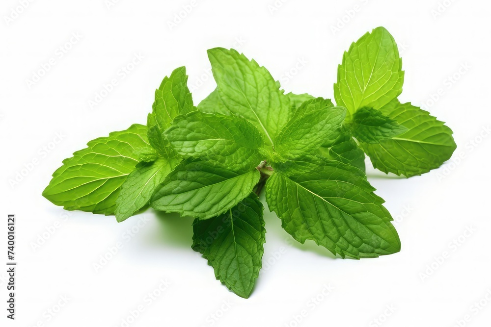 Mint leaf. Fresh mint on white background. Mint leaves isolated. Mint leaf. Fresh mint on white background. Mint leaves isolated.