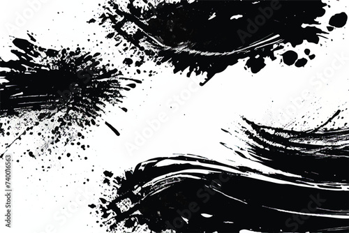 Black and white grunge background. Grunge texture.
