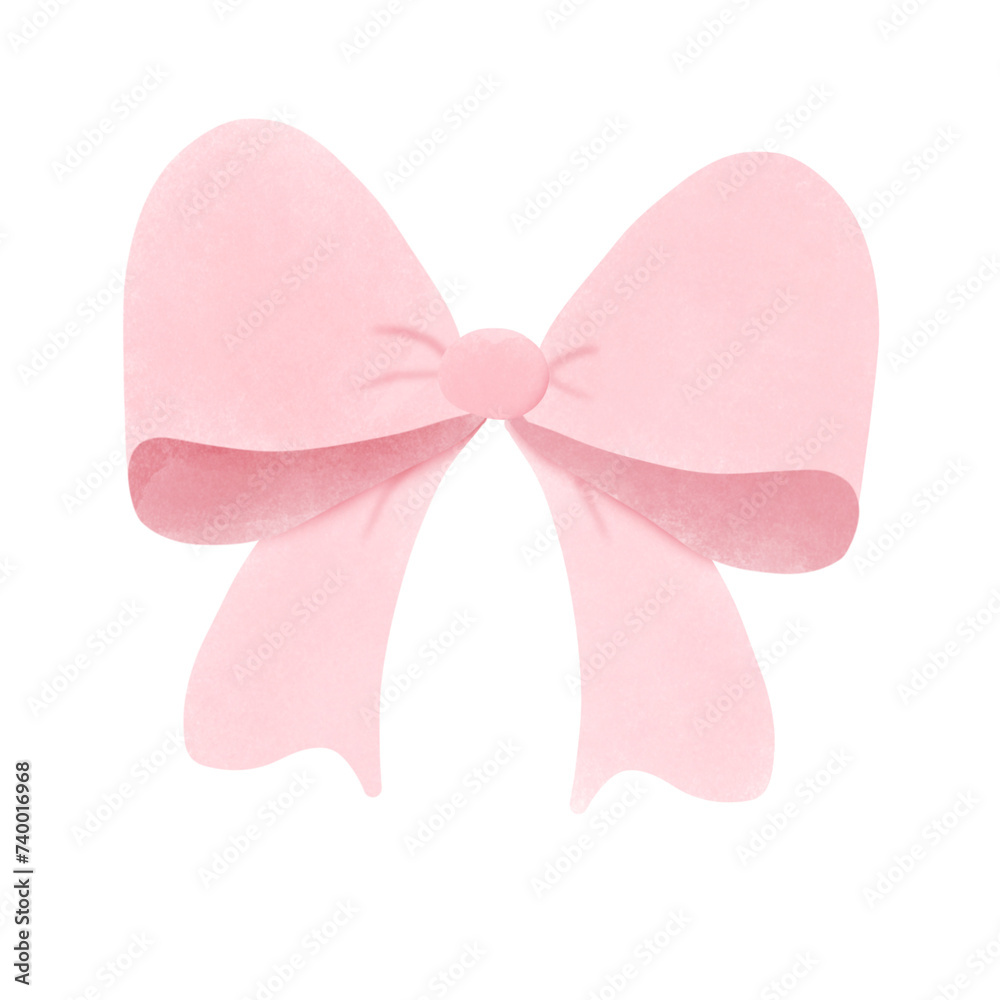 pink ribbon bow