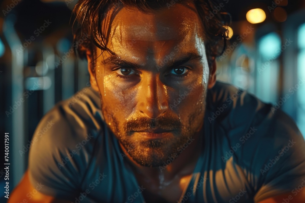Serious Man Close Up Portrait Serious Man Close Up Portrait
