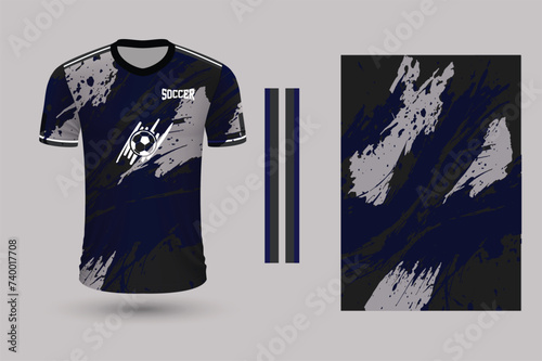 Soccer jersey sublimation design
