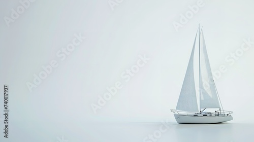 Sailboat Isolated on a Transparent Background