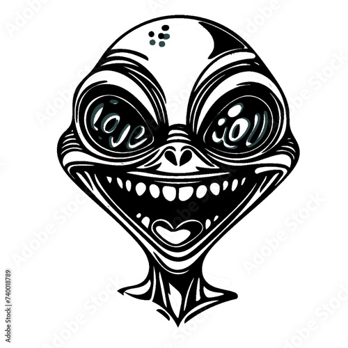 Ojos 'love you' verdes.
