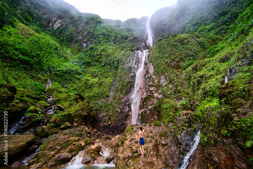 waterfall in the mountains