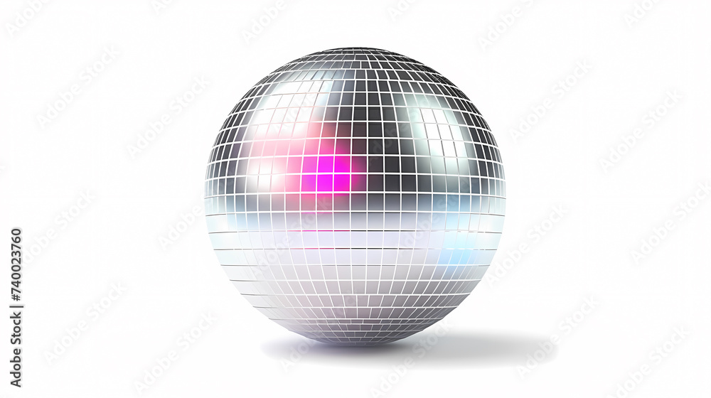 Disco ball illustration, multicolor music background Disco ball illustration, multicolor music background