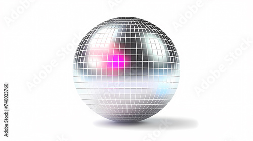 Disco ball illustration  multicolor music background