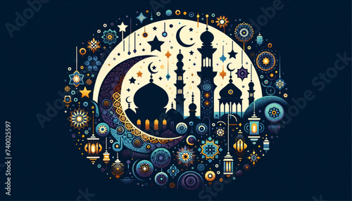 ramadan holy month vector