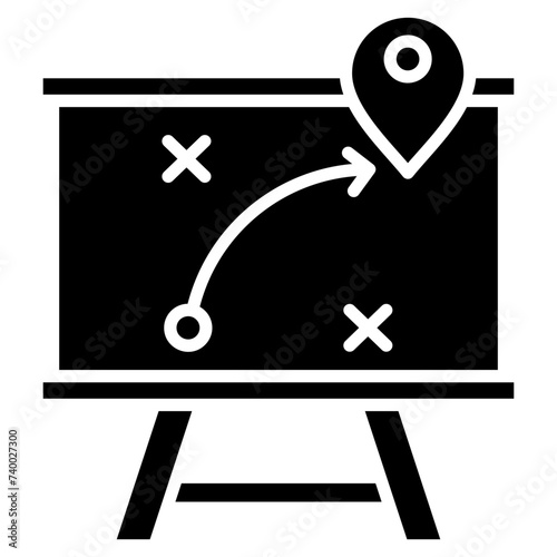 Strategy Map  Icon Element For Design