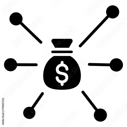 Revenue Stream  Icon Element For Design