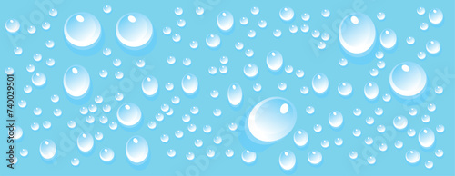 water drop icon set. Flat shapes collection. Vector illustration.
