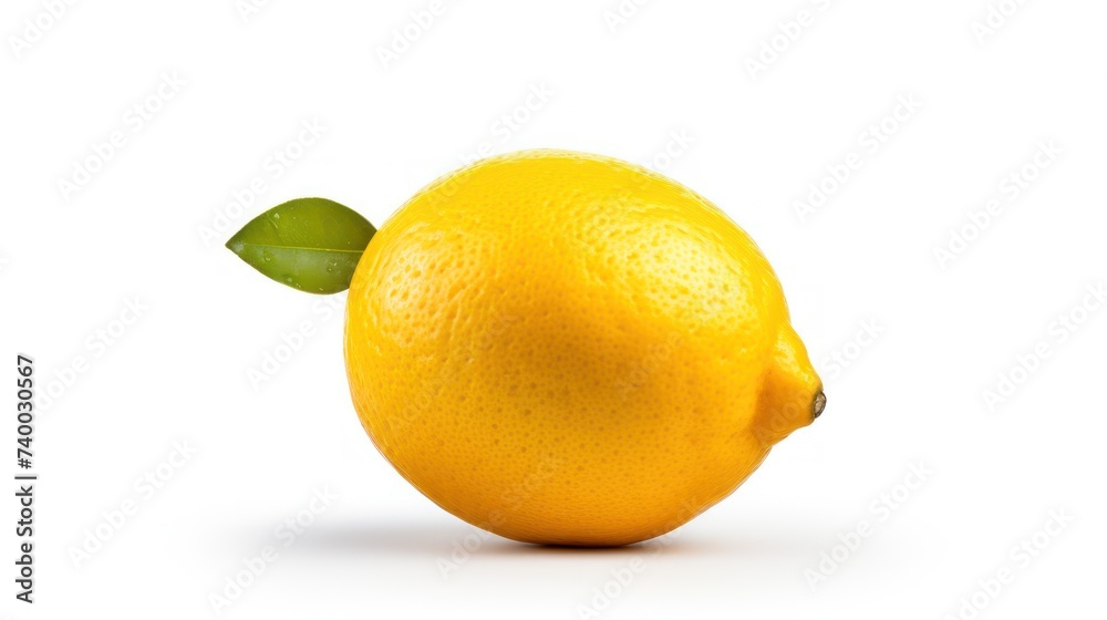 A lemon isolated on a white background