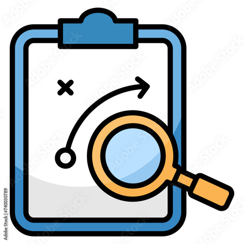 Strategy Tracker  Icon Element For Design