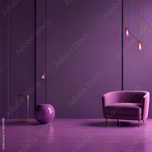 Obraz na płótnie Purple w salonie