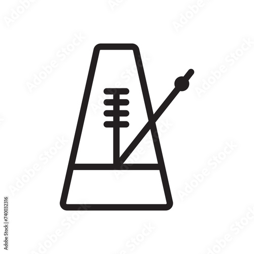 metronome icon design vector